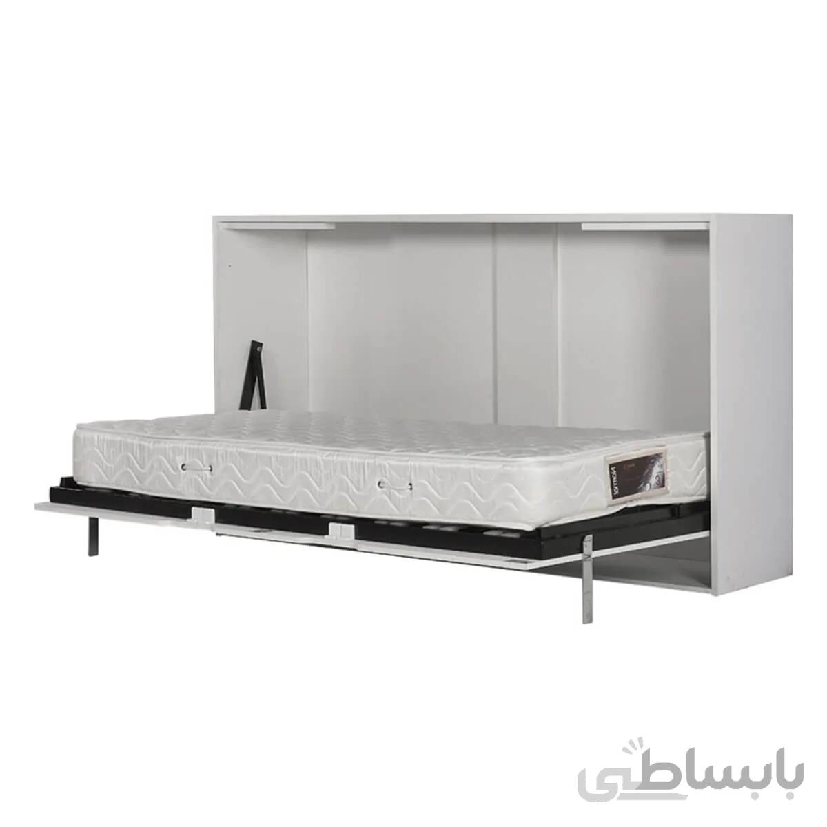 تخت یک نفره تاشو پایه معلق افقی