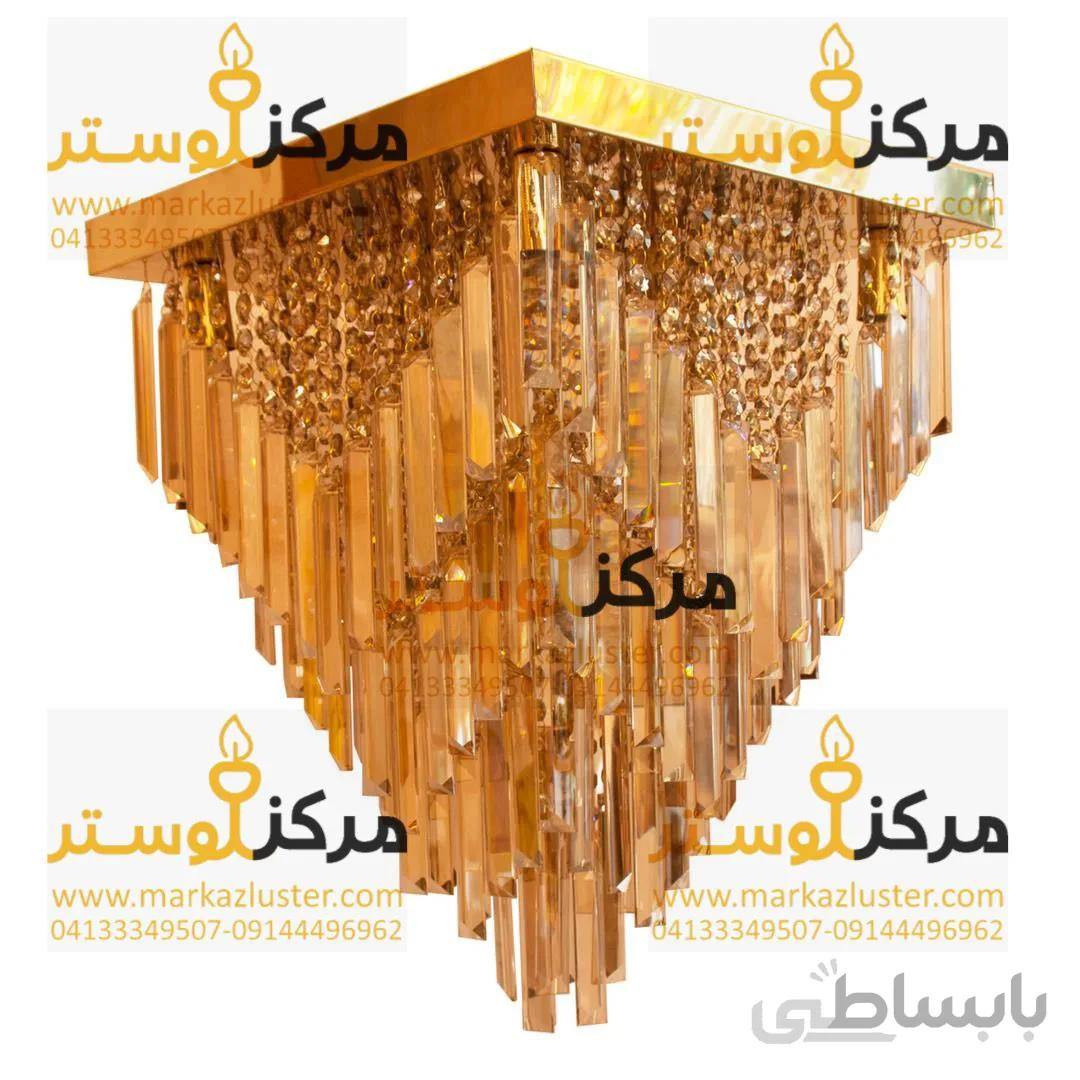 لوستر سقفی مربع سایز 70در70 مدل سناتور