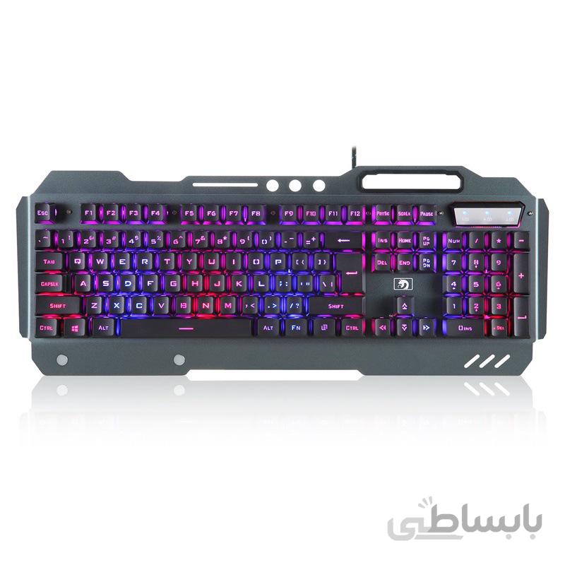 کیبورد گیمینگ Xinmeng مدل k618 با پس زمینه RGB