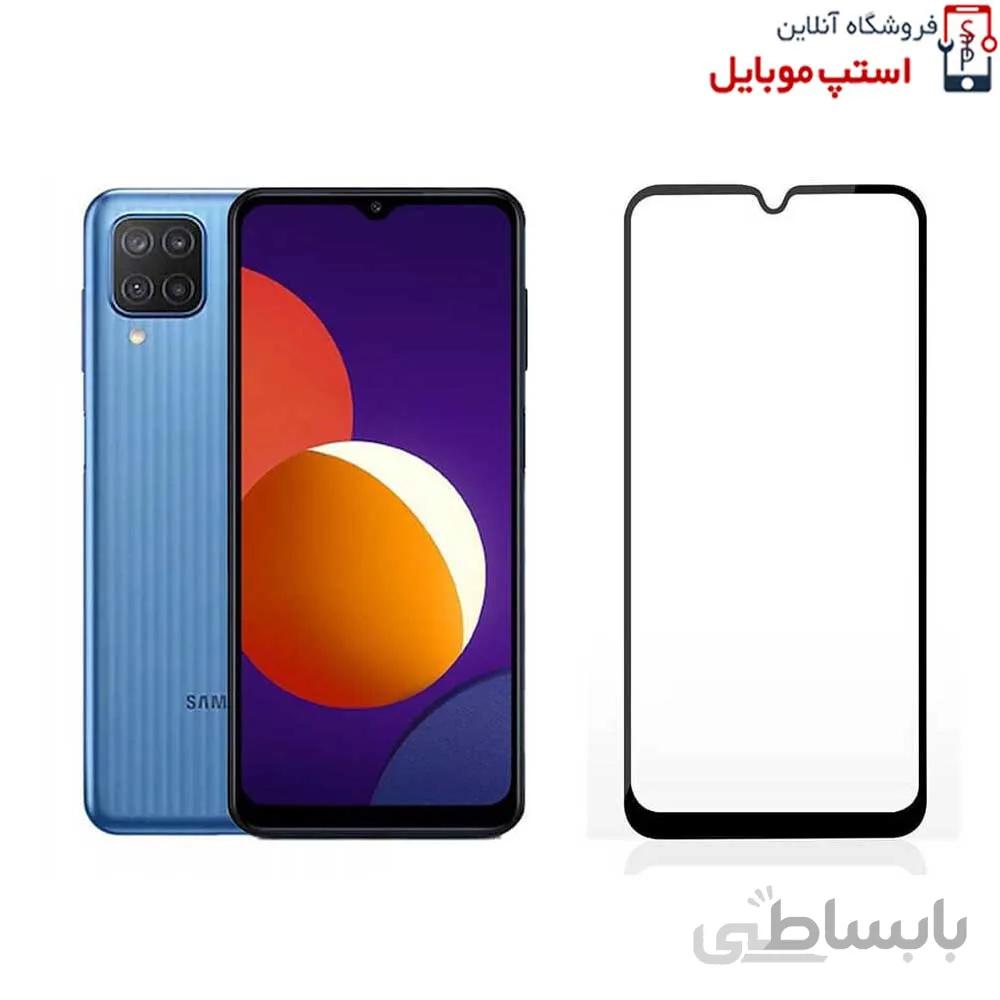 گلس سامسونگ Samsung Galaxy M12 مدل شیشه ای فول تمام صفحه