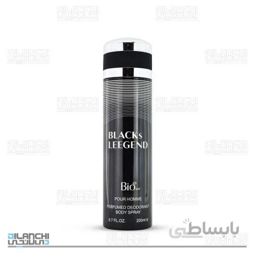 اسپری خوشبو کننده بدن مردانه بیو استار مدل Blacks Legend حجم 200 میلی لیتر