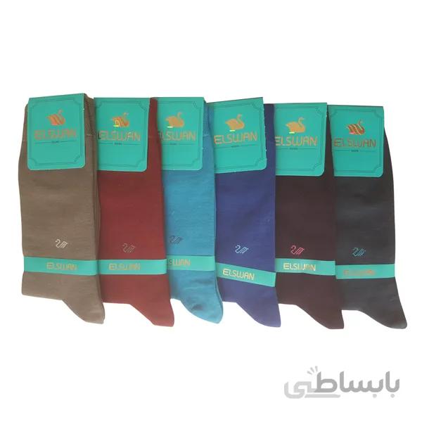 جوراب رنگی ساده مردانه در 6 رنگ به صورت جین کد ph189
