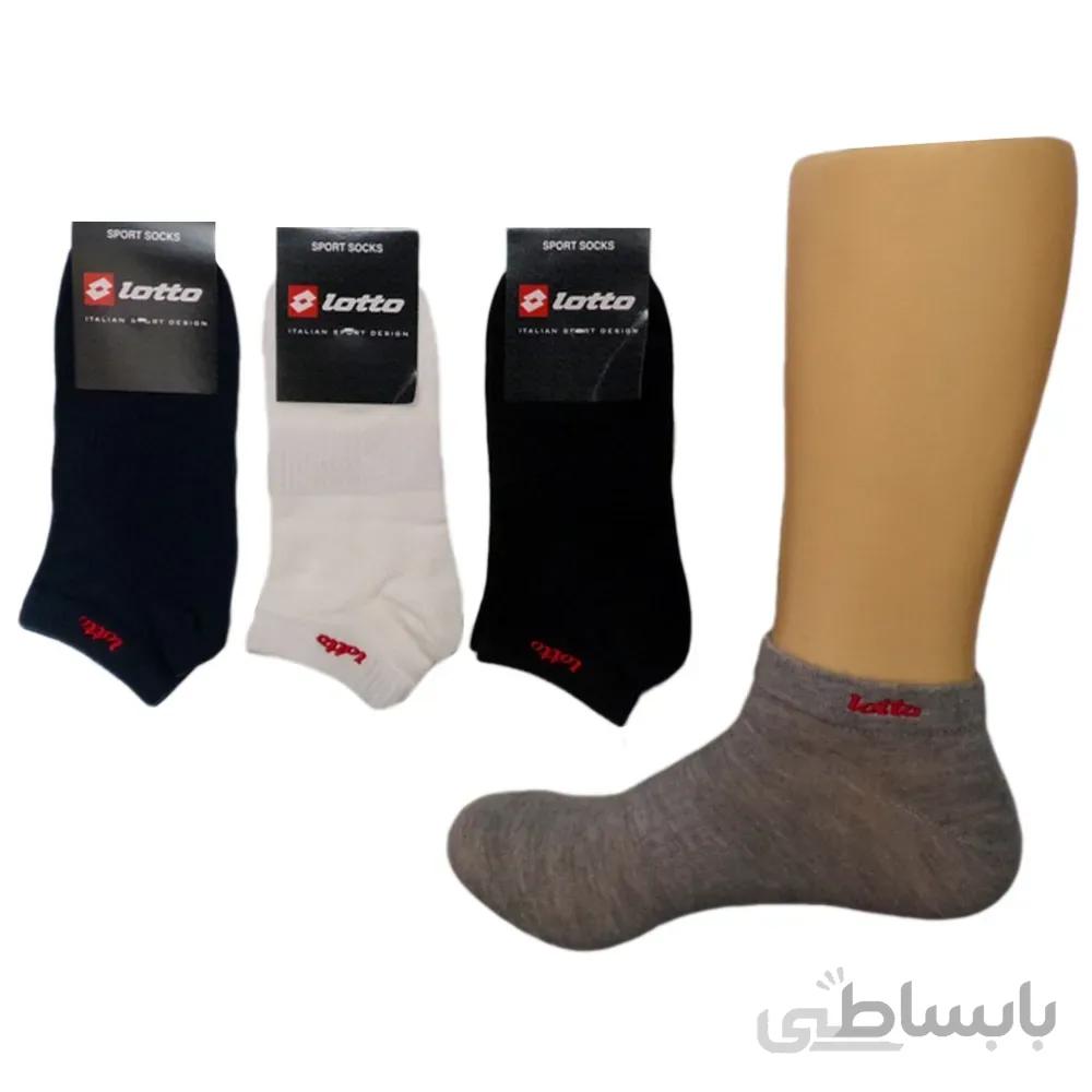 جوراب مچی مردانه Funny Socks طرح گلدوزی Lotto