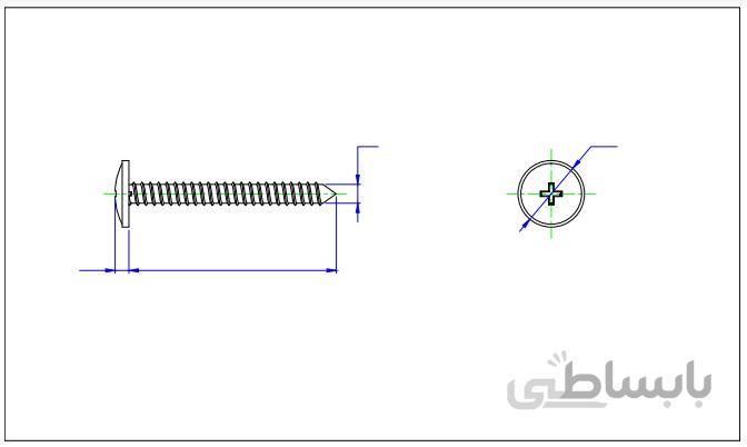 آهن پیچ واشر دار " 3/8 * 6