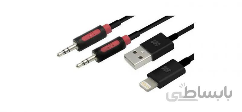 ست کابل شارژ و انتقال داده و صدا Promate LinkMate.LTA Lightning
