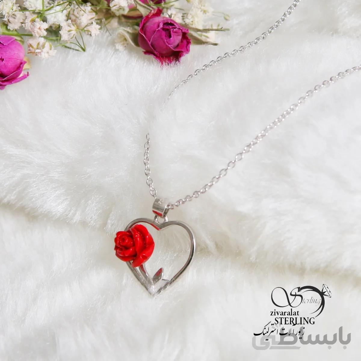 گردنبند نقره زنانه کد 859276