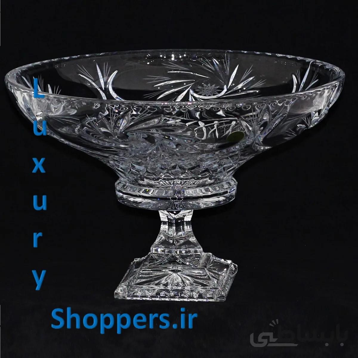 میوه خورشیدی سایز14 بوهمیا کریستال چک ( بدون پایه و پایه دار )