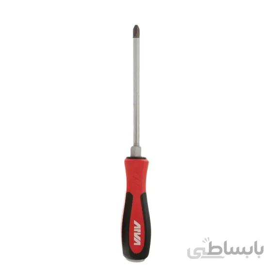 پیچ گوشتی ضربه ای چهار سو آروا آچار خور PH2x100mm