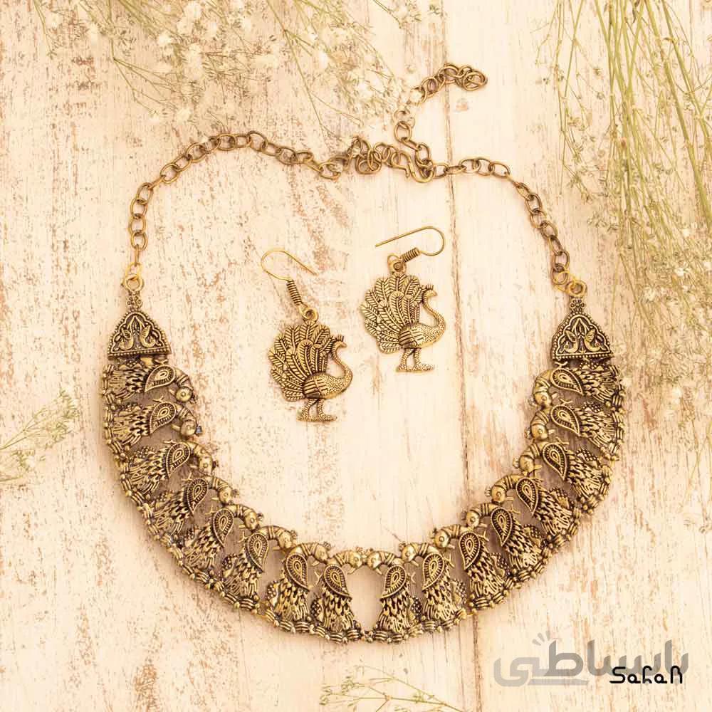 نیم ست هندی طاووس