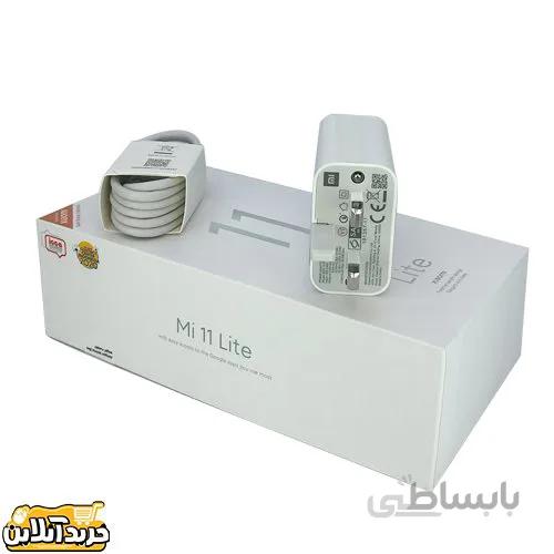 شارژر دیواری فست شارژ Xiaomi Mi 11 Lite QC3 3A PD 33W سرجعبه + کابل Type-C و جعبه گوشی