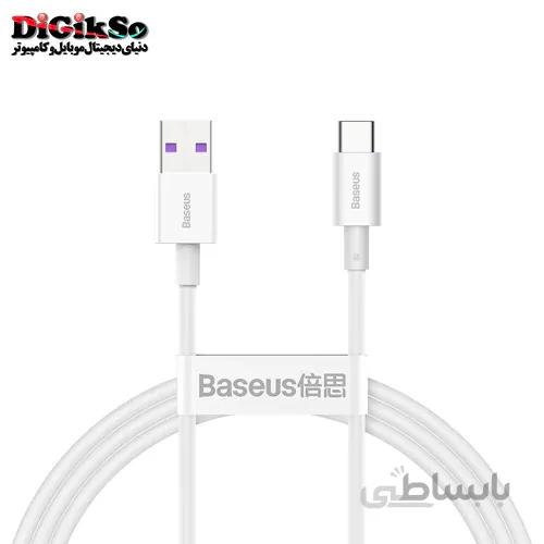 کابل فست شارژ تایپ سی (Type-C) باسئوس مدل CATYS به طول 1 متر