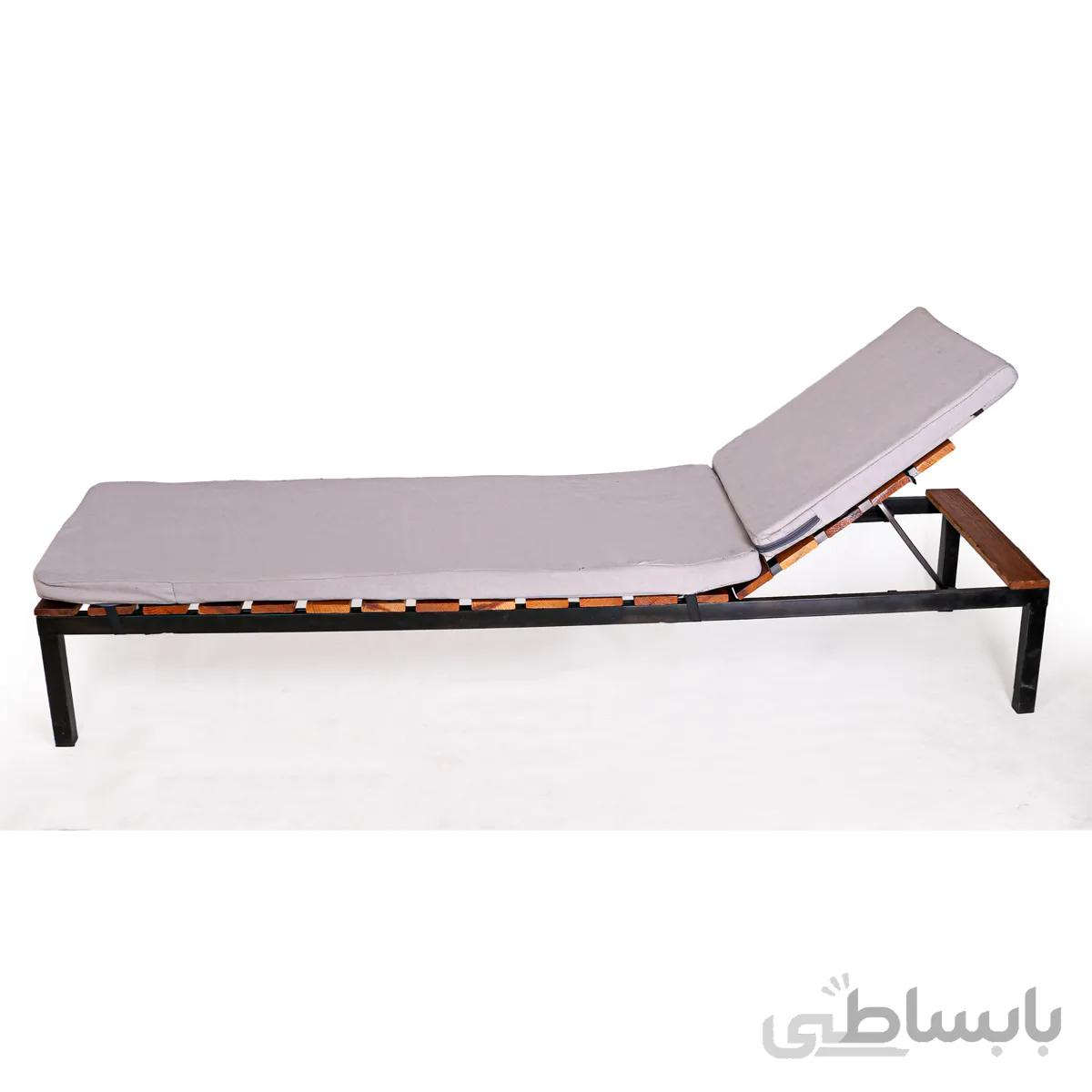 تخت کنار استخری و استراحت چوبین نورا مدل SB-03