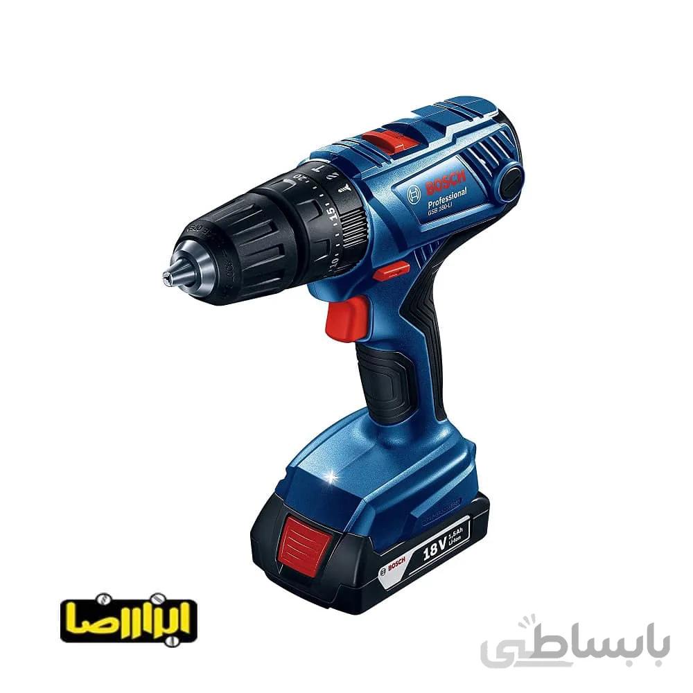دریل پیچ گوشتی چکشی شارژی بوش مدل GSB 180-LI ا Bosch GSB 180-LI Cordless Hammer Drill Driver کد 256419