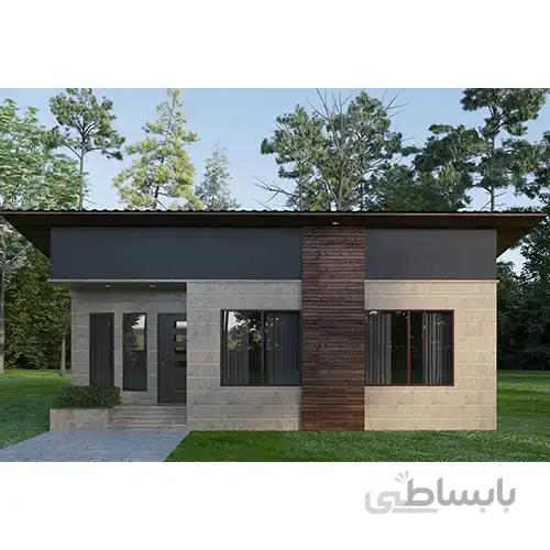 نقشه خانه باغ ویلا کوچک
