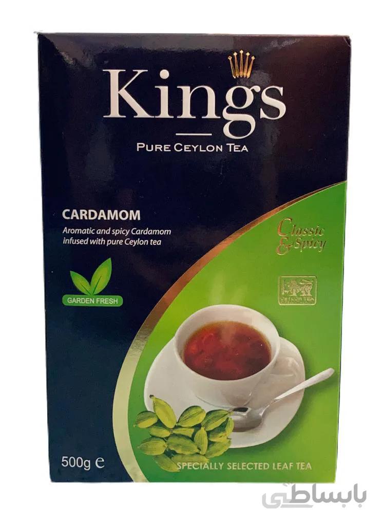 چای کینگس سیلانی با طعم هل 500 گرم kings cardamom