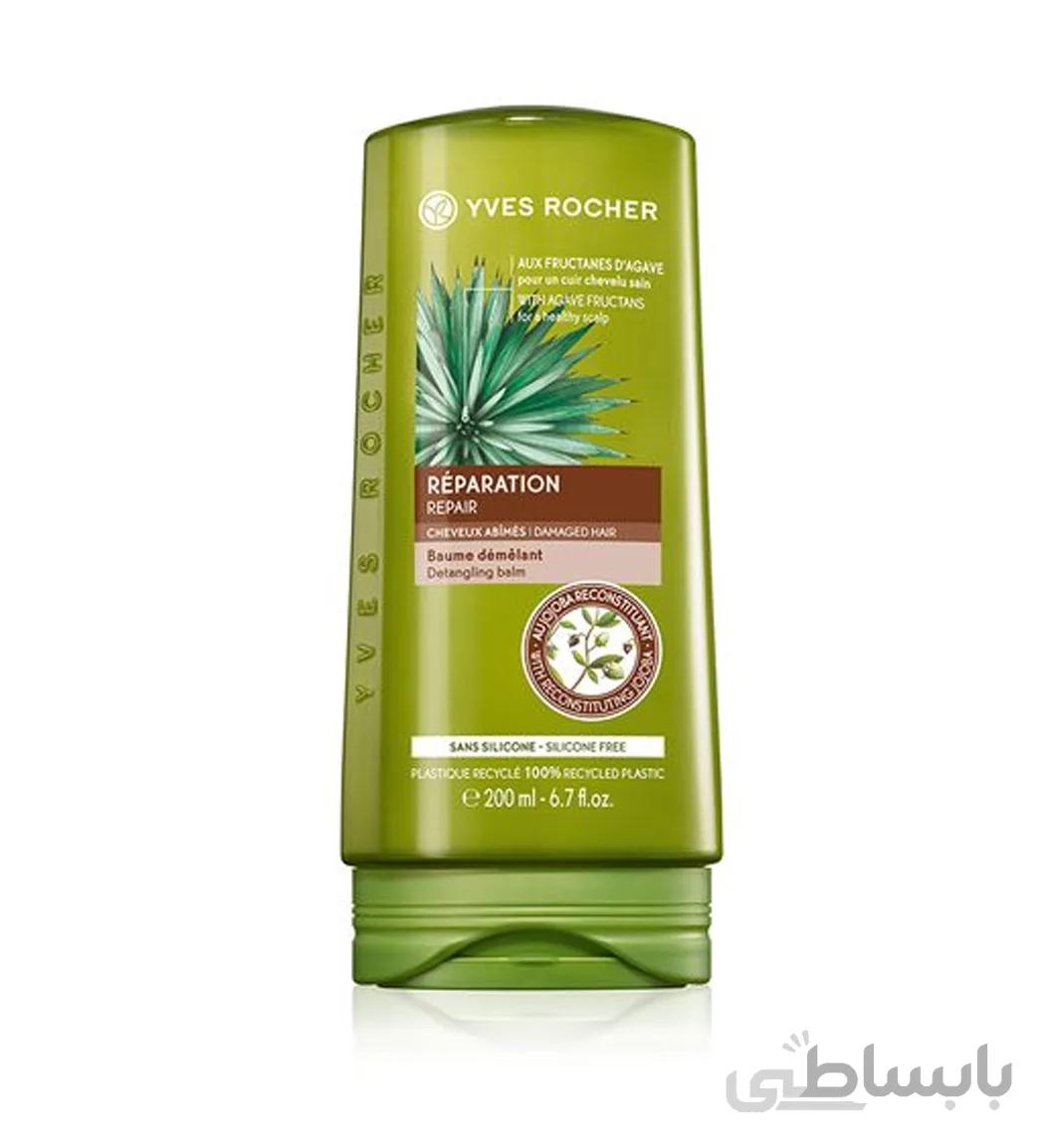 نرم کننده و ترمیم کننده مدل REPARATION مناسب موهای وز و گره دار حجم 200 میل ایوروشه ا Yves Rocher Repair Detangling Balm Hair Conditioner 200ml