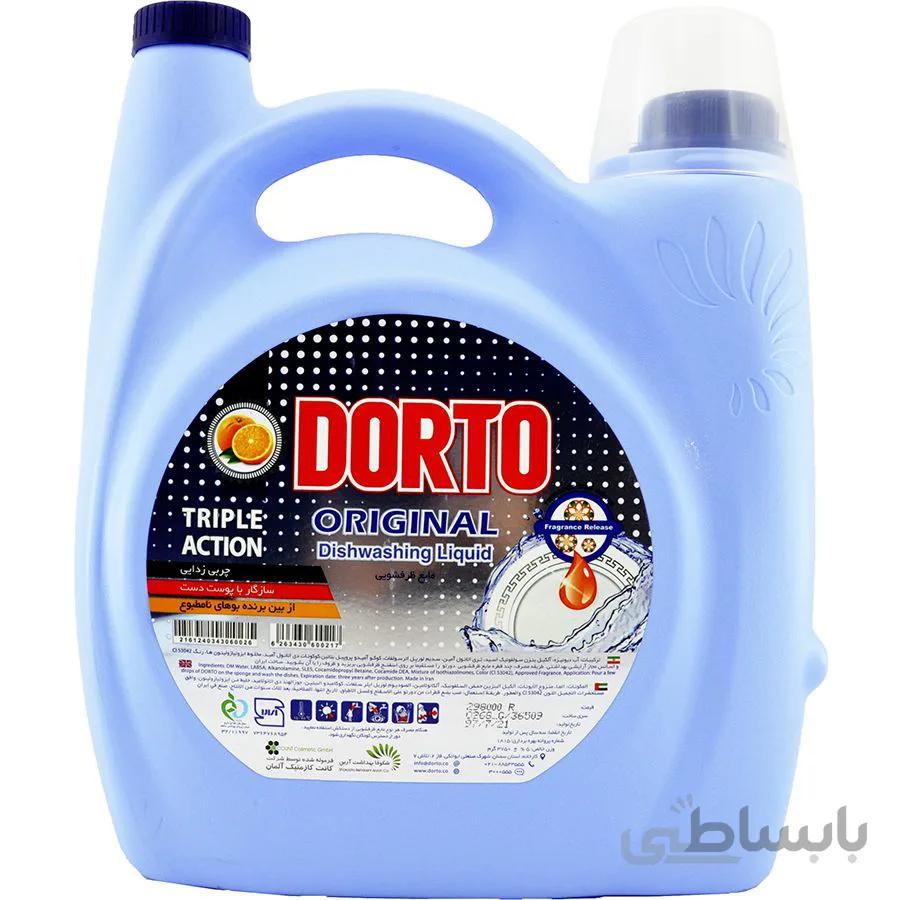 مایع ظرفشویی دورتو مقدار 3750 گرم