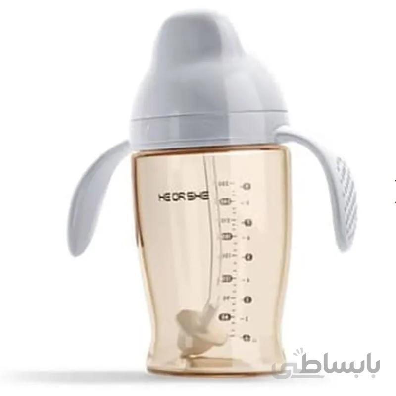 لیوان آبمیوه خوری دسته دار 280 میل هی اور شی آبی heorshe
