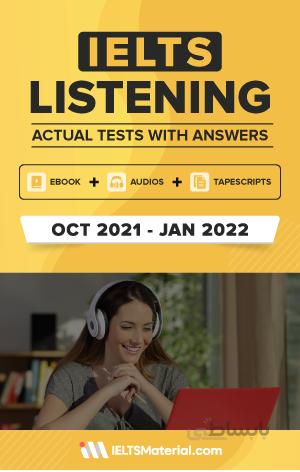 کتاب آیلتس لیسنینگ اکچوال (IELTS Listening Actual Tests and Answers (Oct 2021 – Jan 2022