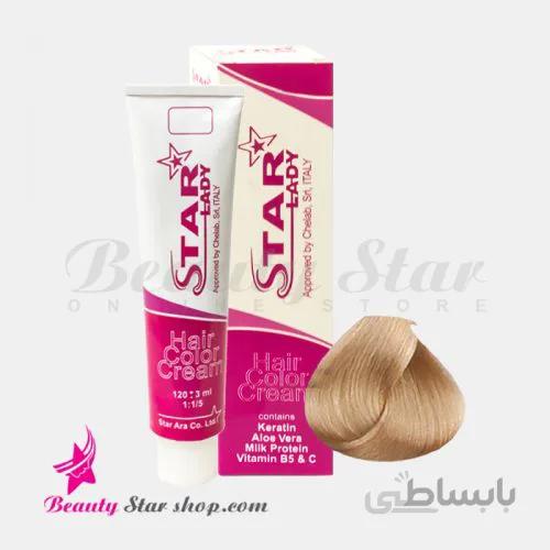 رنگ موی بلوند بژ نسکافه ای خیلی روشن شماره 9.32 استارليدی حجم 120 ميلی لیتر