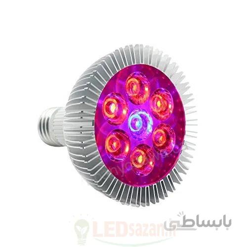 لامپ رشد گیاه ۷ وات ~ ۲۷wl مدل لنز دار فول اسپکتروم