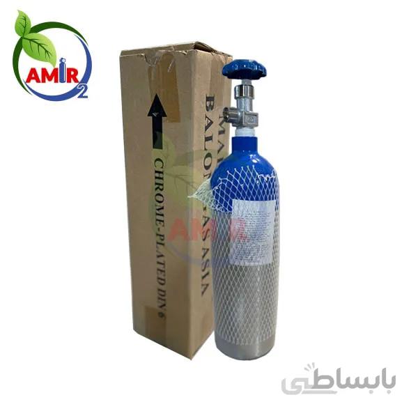 کپسول اکسیژن 2 لیتری الومینیومی