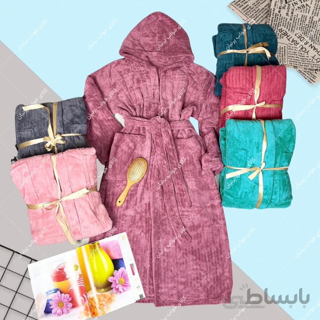 حوله تن پوش راه راه ( میکروفایبر)