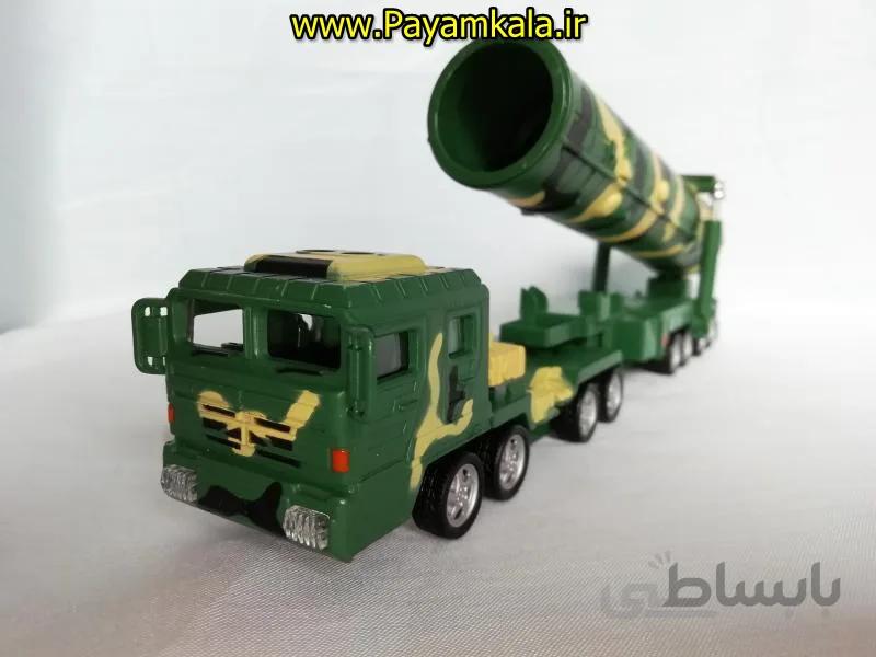 سکوی متحرک موشک قاره پیما بلوک شرق (KDW 1:64) جعبه دار (DF-31A) فلزی موزیکال چراغدار