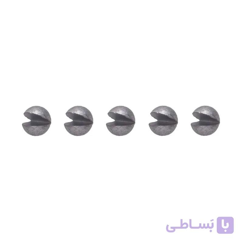 سرب ماهیگیری مدل چاک دار 1.25 گرمی بسته 5 عددی
