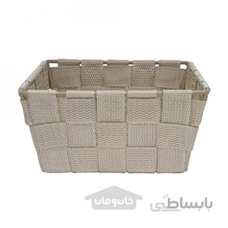 سبد کوچک طرح بافت حصیری
