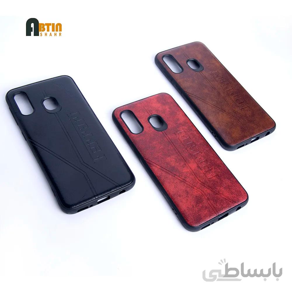 کاور طرح چرمی گوشی سامسونگ A20E