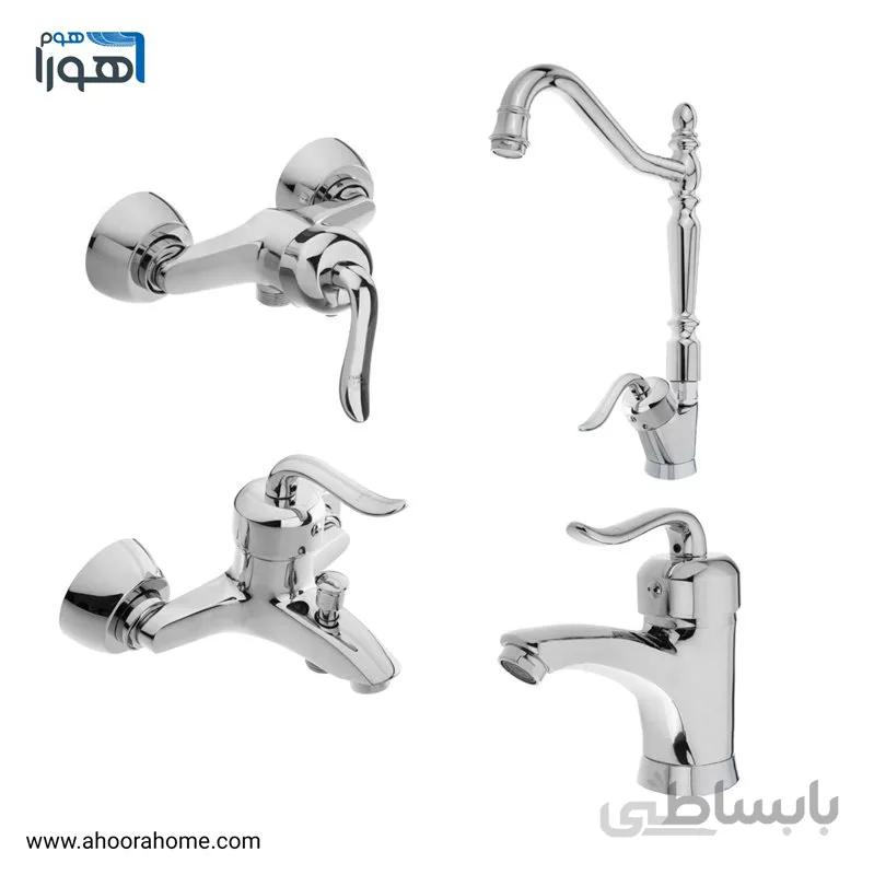 ست شیرآلات مدل قاصدک کروم
