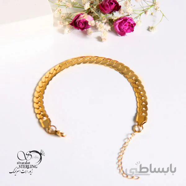 دستبند زنانه طرح طلا کد 181470
