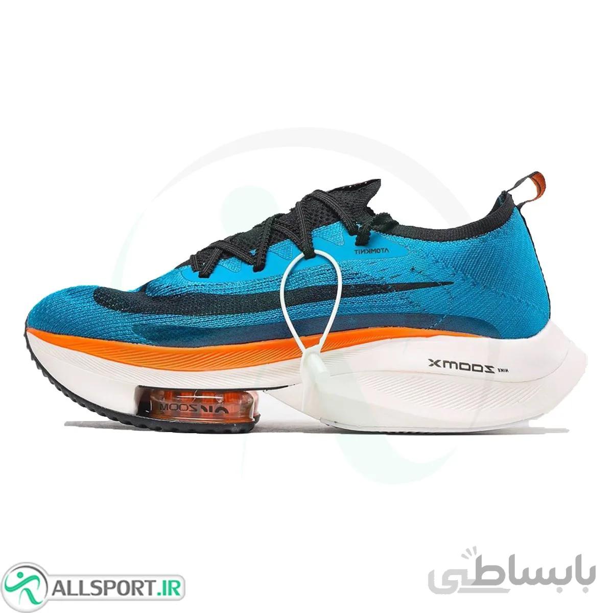 کتانی رانینگ مردانه نایک طرح اصلی Nike Air Zoom Alphafly Next Blue Orenge