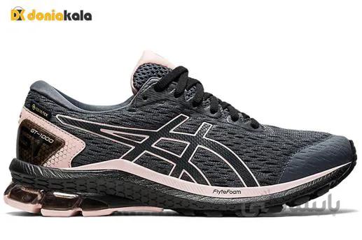 کفش پیاده روی و دویدن زنانه آسیکس جی تی 1000 ASICS GT-1000 9 G-TX 1012A765.020 ا Womens running shoes ASICS GT-1000 9 G-TX 1012A765 020