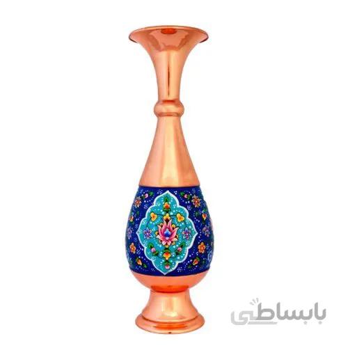 گلدان مس و پرداز 30 سانتی