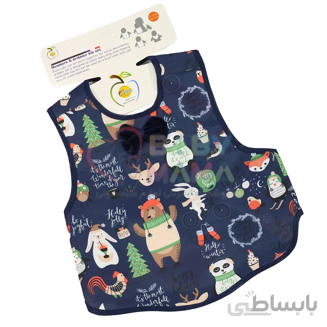 پیش بند em baby واتر چاپی پاپیون