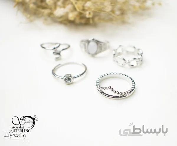 پک انگشتر زنانه کد 5604 کد 645157