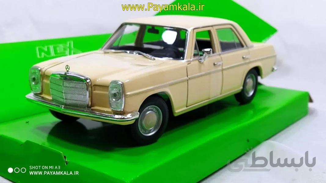 ماکت ماشین فلزی مرسدس بنز 220 (1:24)(MERCEDES BENZ 220 BY WELLY) کرم