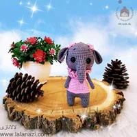 عروسک بافتنی فیل کوچولو ( کد 60215 )