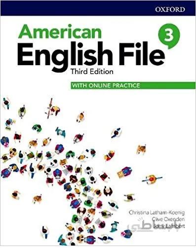کتاب American English File 3rd 3 SB+WB+DVD کتاب امریکن انگلیش فایل 3 ویرایش سوم