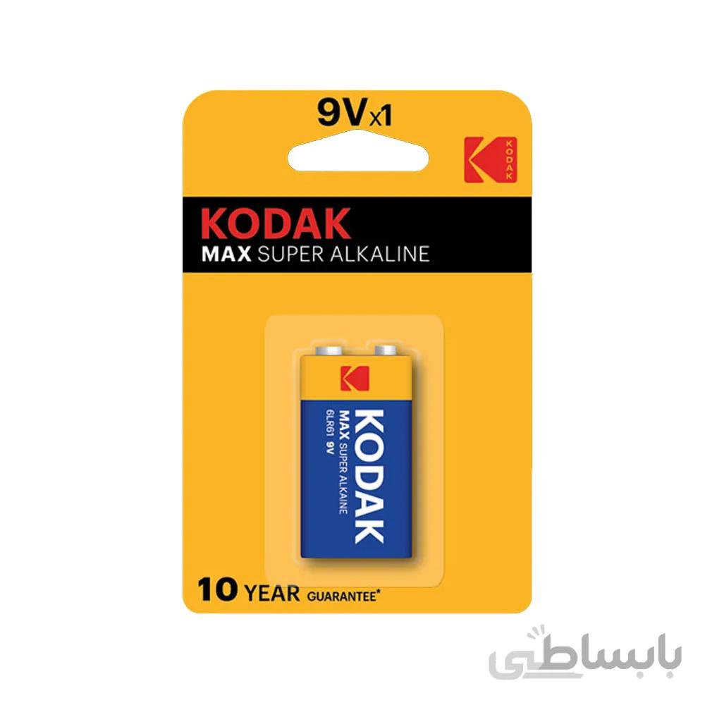 باتری کتابی کداک مکس سوپر آلکالاین 6LR61 9V