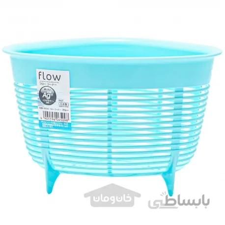 سبد مخصوص گوشه سینک رنگ آبی(ساخت ژاپن)