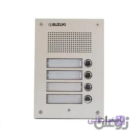 پنل آیفون صوتی سوزوکی چهار واحدی مدل SZ-nUD