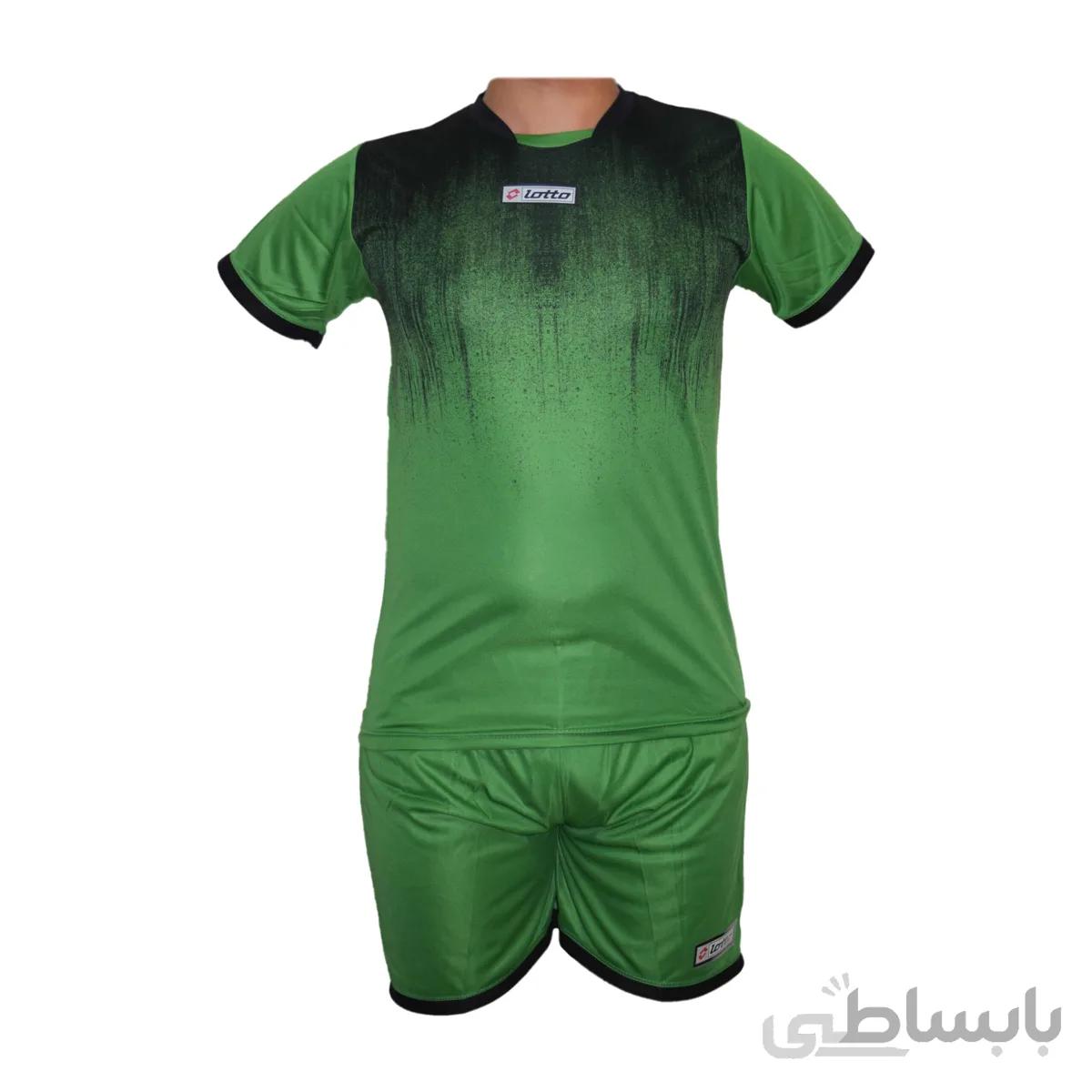 ست پیراهن و شورت طرح لوتو سبز 2020