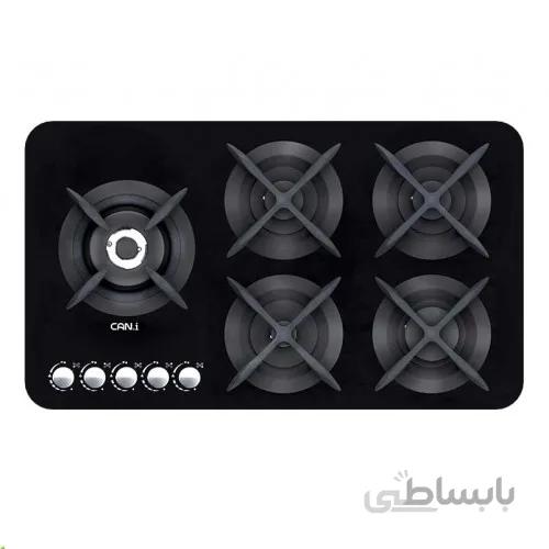 اجاق گاز ۵ شعله شیشهای کن مدل IG-8515 ا Can Gas Hob model IG-8515