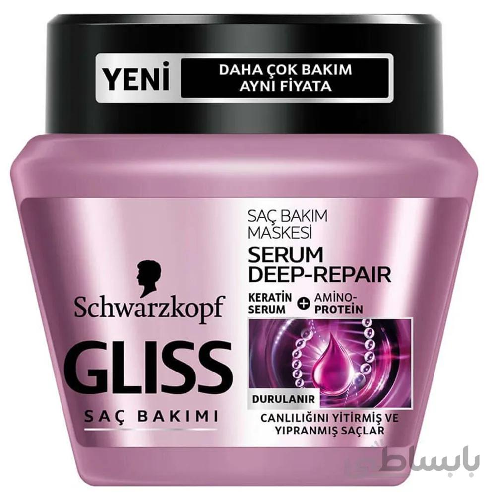 ماسک مو گلیس مدل دیپ ریپیر حجم 300 میل ا Gliss Hair Mask Deep Repair