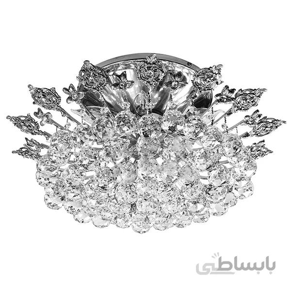 لوستر سقفی کریستالی چشمه نور کد H2631/40C کروم