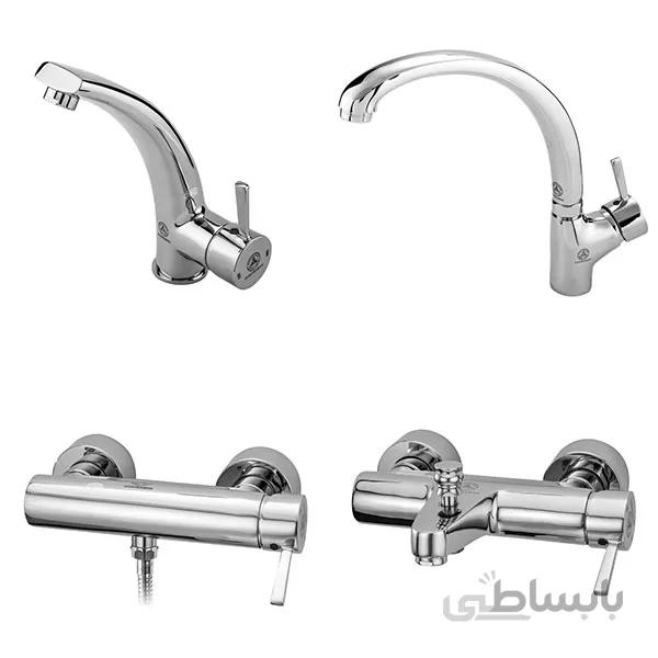 ست شیرآلات قهرمان مدل ارکیده کروم ا Gahreman Set valves Model Orkide