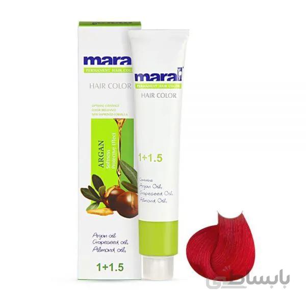 رنگ مو مارال سری قرمز شماره 7.66 رنگ قرمز آتشین حجم 100ml